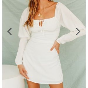 Verge Girl Dream Role Tie Front Mini Dress